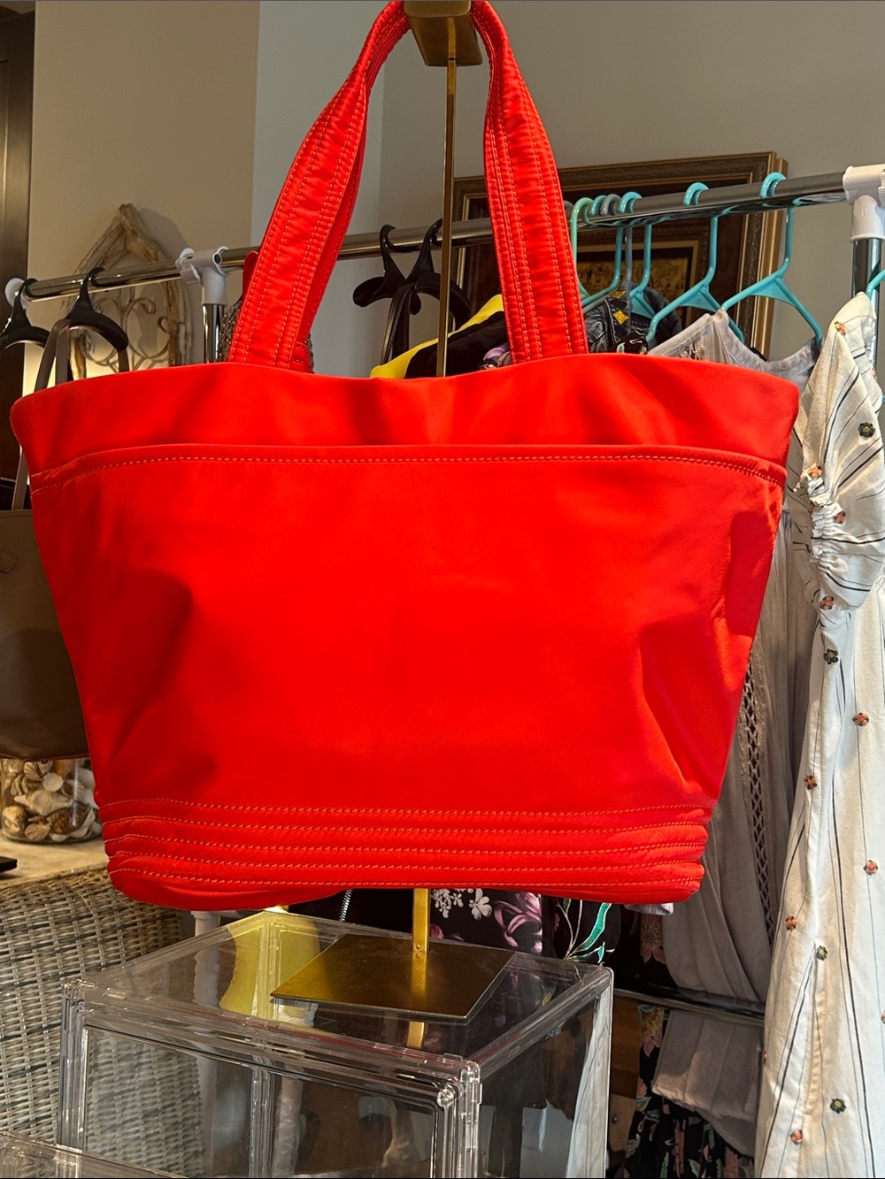 Kate Spade Red Tote Bag with Decorative Knot - Picture 4 of 8